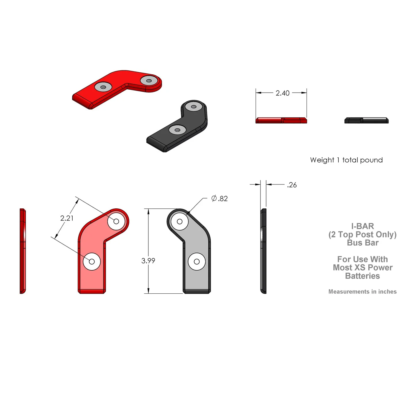 XS Power 556 Battery Post Adaptor - Image 2