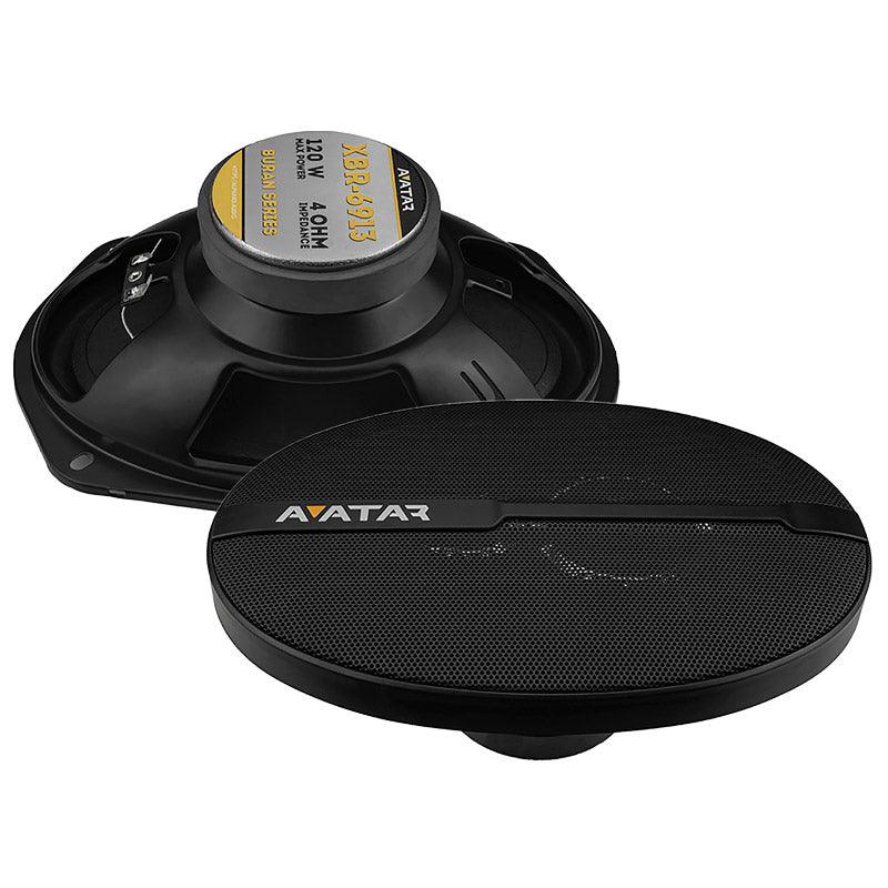 Avatar Buran Series XBR-6913 6" x 9" 6x9 120W 4-Ohm PAIR of Coaxial Speakers