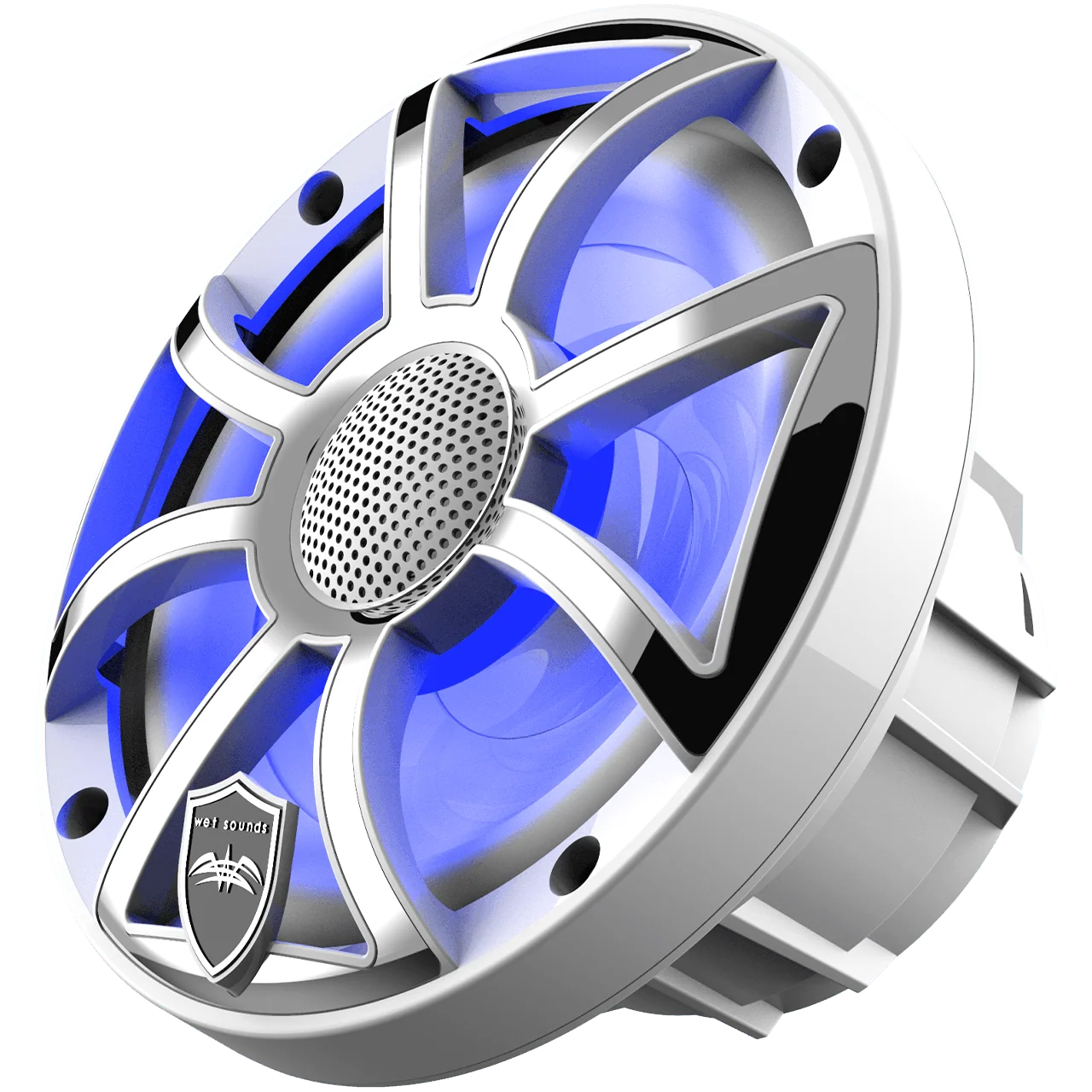 Wetsounds REVO 6-XS-W-SS 6.5" 300W Marine/Boat RGB Coaxial Speakers+Silver XS Grills - Image 2