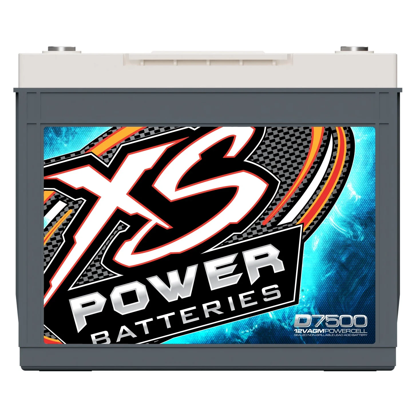 XS Power D7500 12 Volt AGM 6500 Amp Sealed Car Audio Battery/Power Cell+Terminal - Image 2