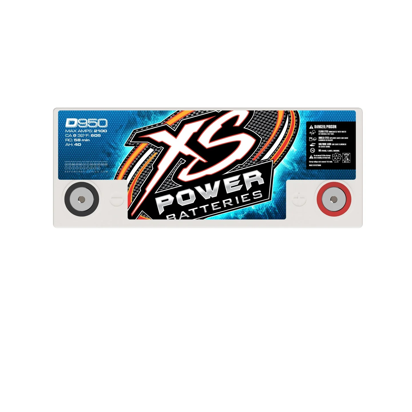 XS Power D950 2100A 605CA Car Audio Battery/Powercell - Up to 2100W - Image 4