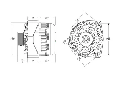 Mechman 370A Alternator For 2014-21 GM Silverado Sierra Suburban Tahoe Escalade - Image 3