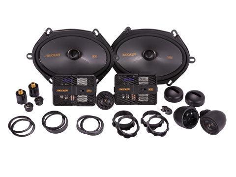 Kicker 47KSS6804 6" x 8" 6x8 100W Component Car Audio Speakers+Tweeters KSS KS
