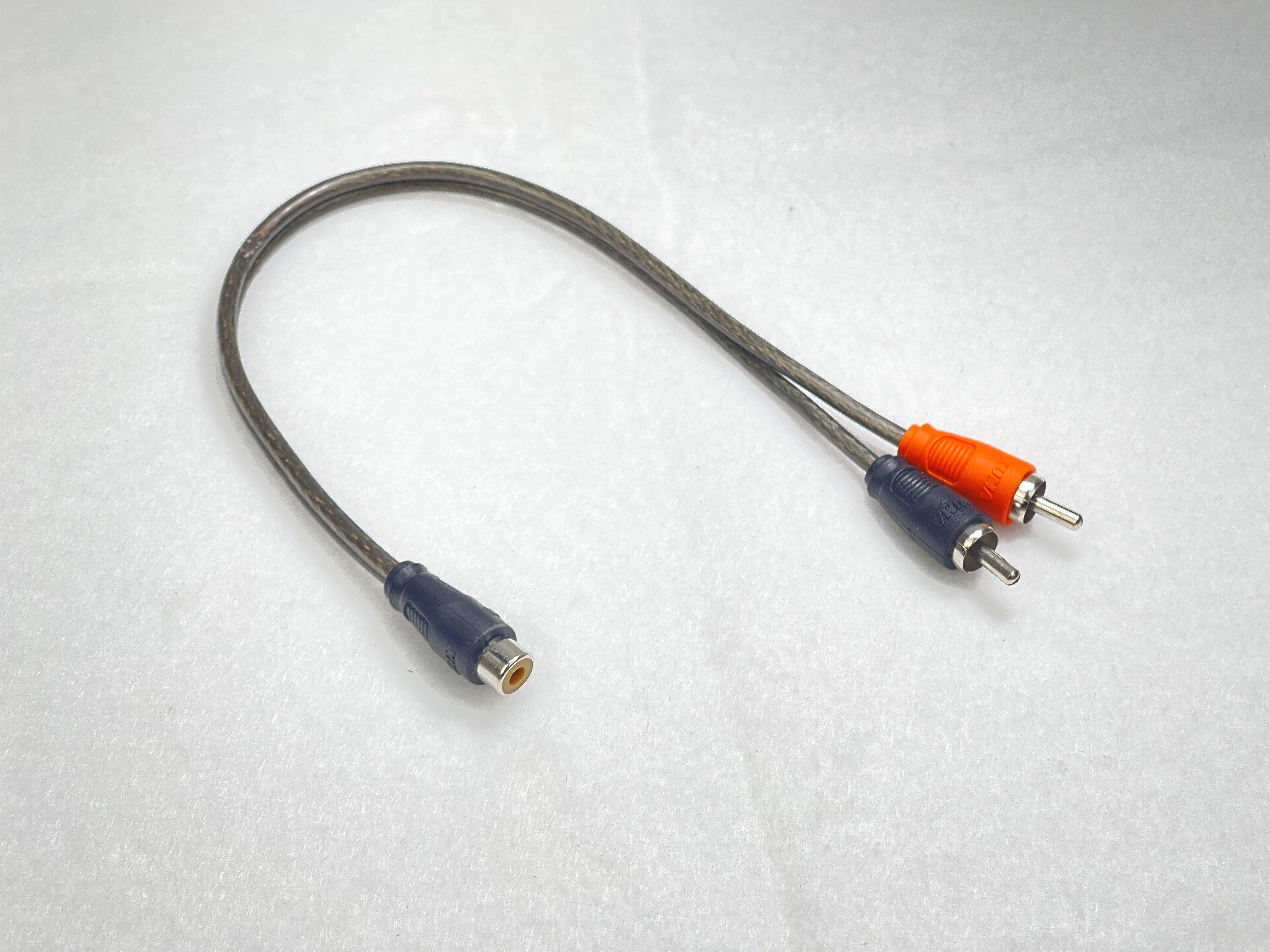 Kuma KRCA-X2MB 2-Male to 1-Female Gold-Plated 2-Channel OFC Y-Adapter