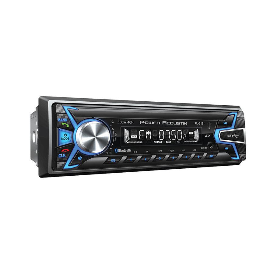 Power Acoustik PL-51B Single Din MP3/USB/SD/Bluetooth Car Audio Stereo/Receiver