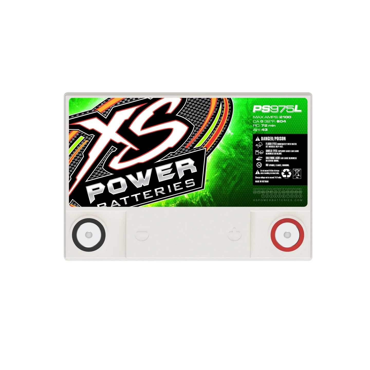 XS Power PS975L 12V Group U1R AGM Powersports Battery - Image 4