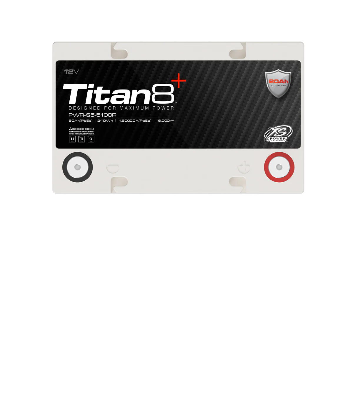 XS Power Titan8 PWR-S5-5100R 12V Lithium BCI Group 51R Battery - Image 3