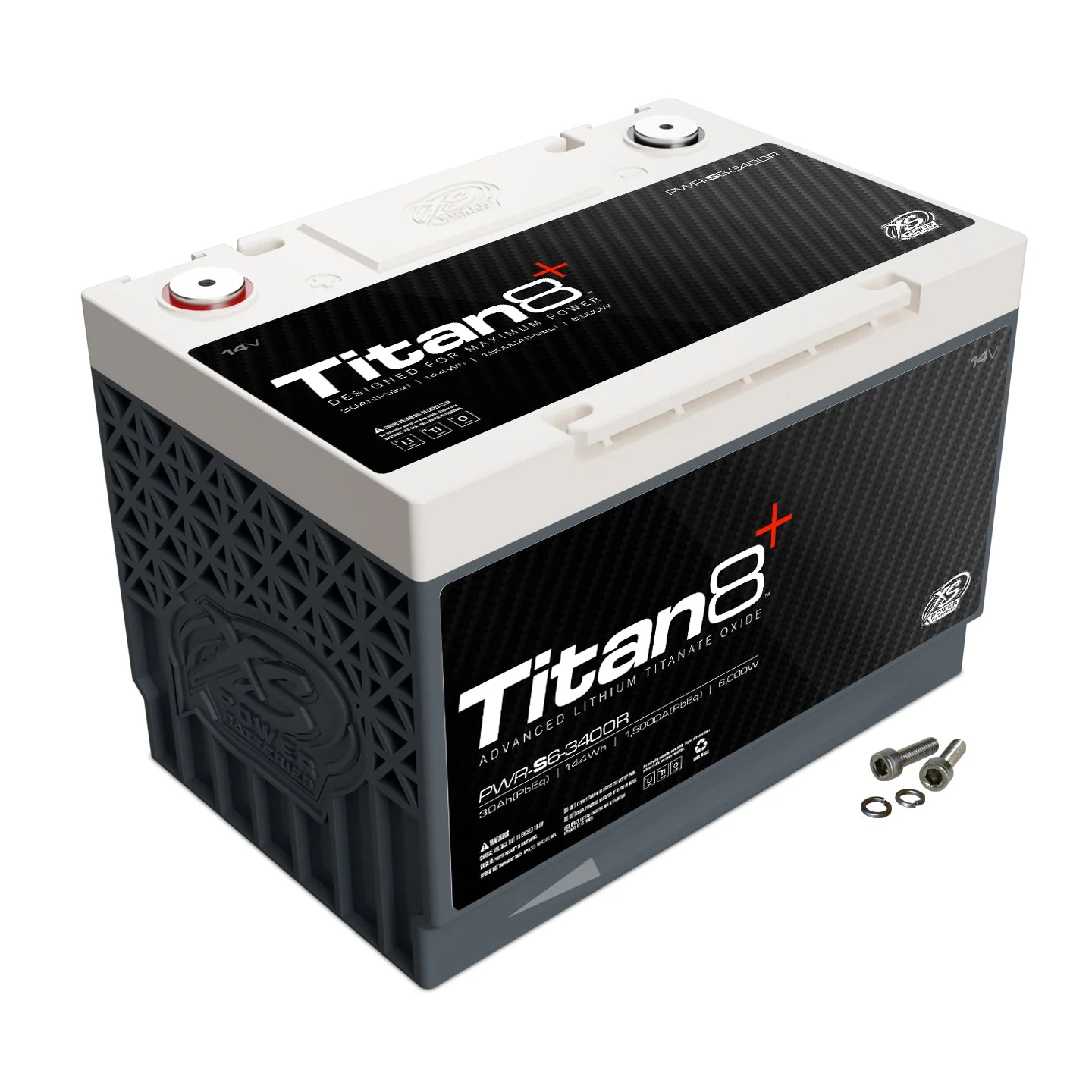 XS Power PWR-S6 Group 34R Titan8 14V Lithium 2000A 144 Energy Wh Battery for 6000 Watts