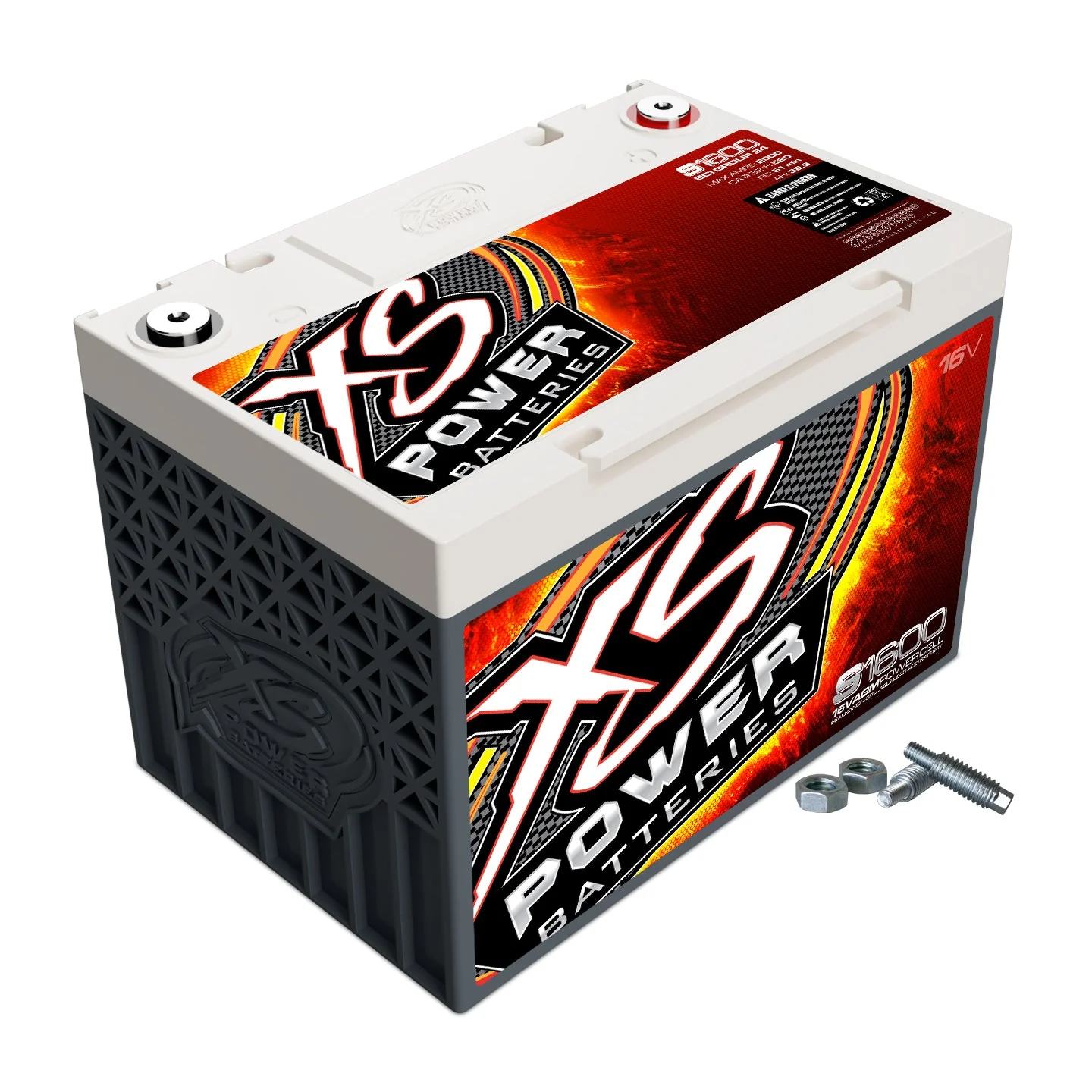 XS Power S1600 16 Volt AGM 2000 Amp Sealed Starting/Racing Battery/Power Cell