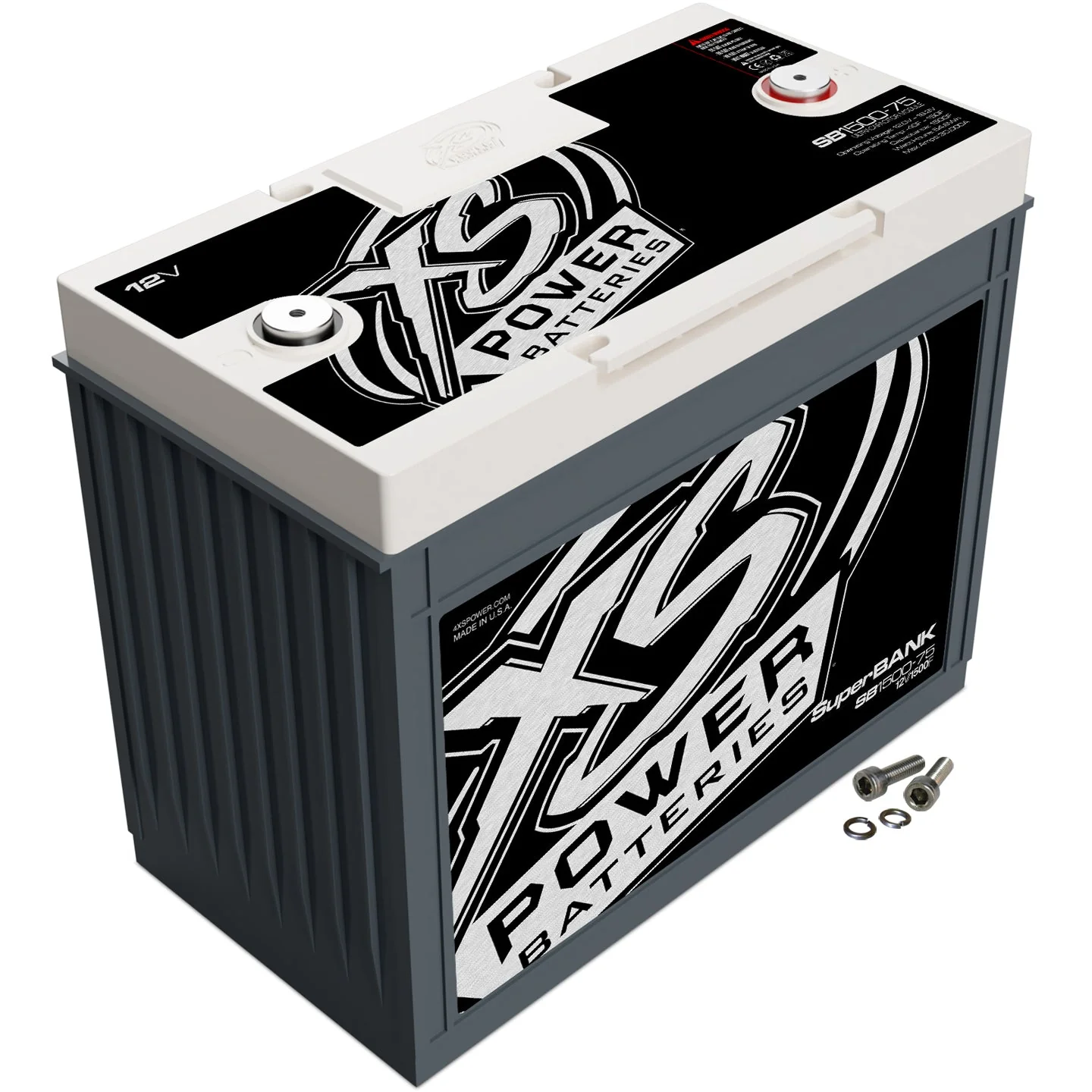 XS Power SB1500-75 12V BCI Group GC12 Super Capacitor Bank, Max Power 12,000W, 1,500 Farad