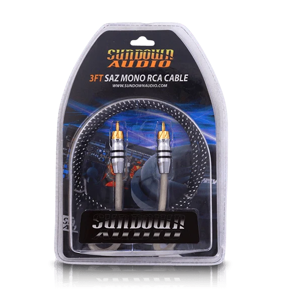 Sundown Audio SAZ1-3FT Mono Channel RCA Interconnects
